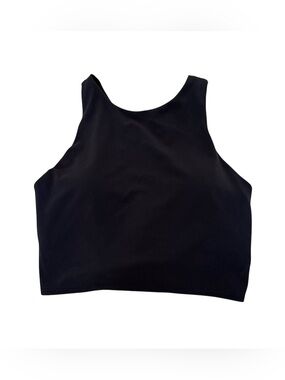 Athleta High Neck Black Sports Athletic Bra Top Size Small
